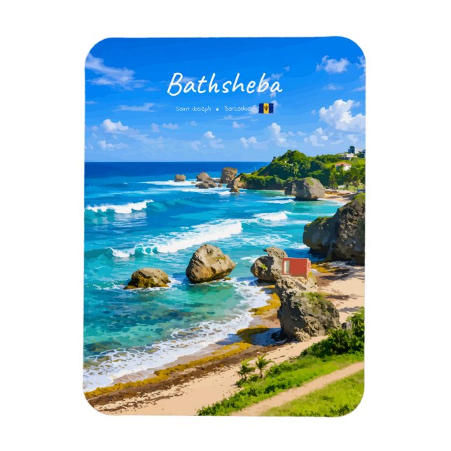 Íman Bathsheba, Barbados - Costa Tropical Arredondada (Vertical)