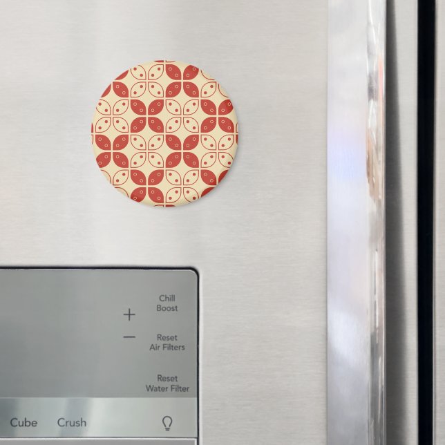 Íman Batik Kawung, Padrão Indonésia, Javanês, Étnico (In Situ (Fridge))