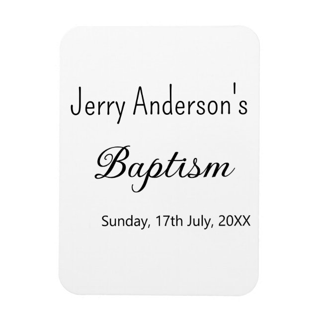 Íman Batismo católico crianças modernas e simples QR mí (Vertical)