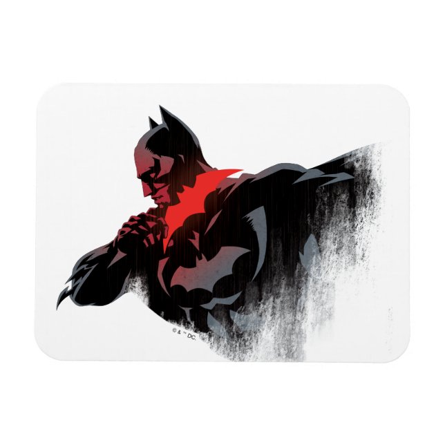 Íman Batman Batarang Carmesim (Horizontal)