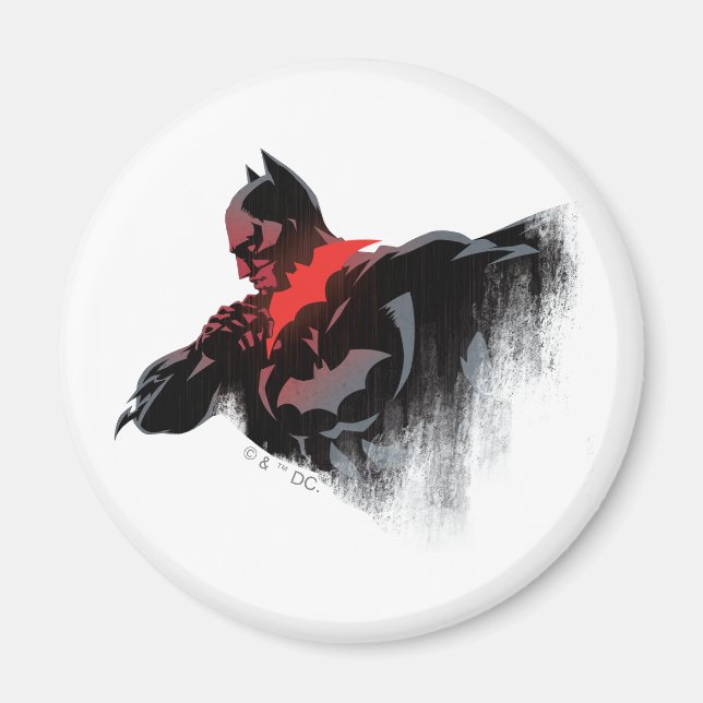 Íman Batman Batarang Carmesim (Frente)