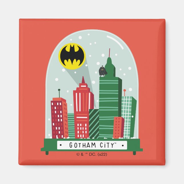 Íman Batman Gotham City™ Snow Globe Graphic (Frente)