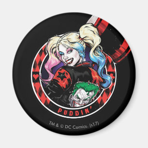 Íman Batman Harley Quinn Winking Com Mallet