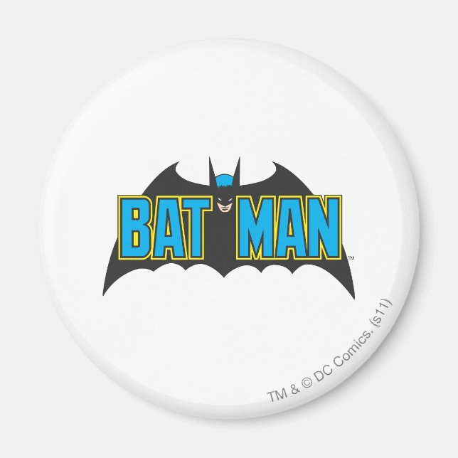 Íman Batman | Logotipo azul de vinheta (Frente)