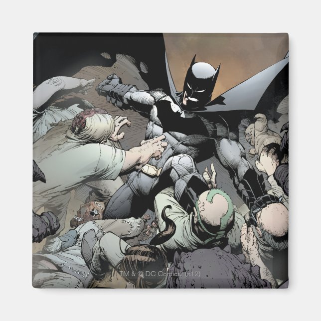 Íman Batman Lutando Contra Inimigos de Arch (Frente)