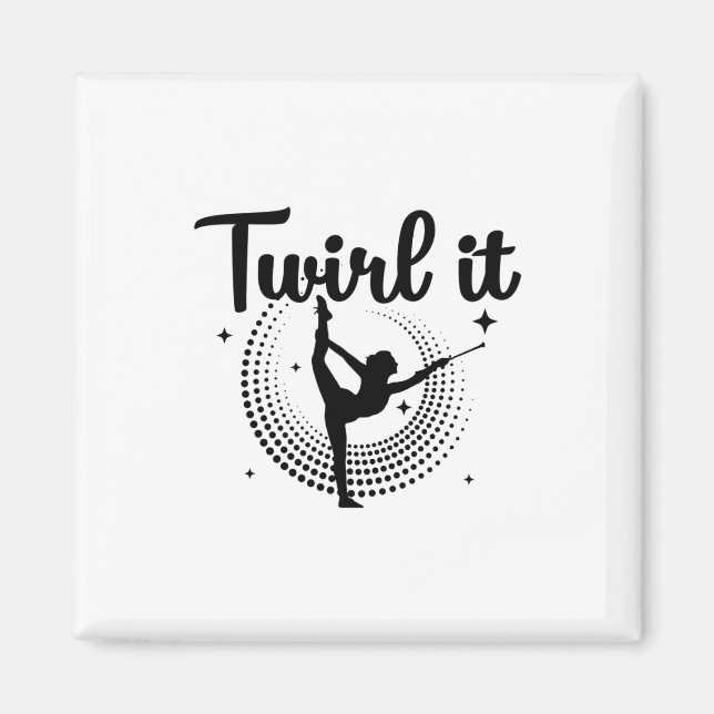 Íman Baton Twirling| Dança de dança Majoret Dance (Frente)