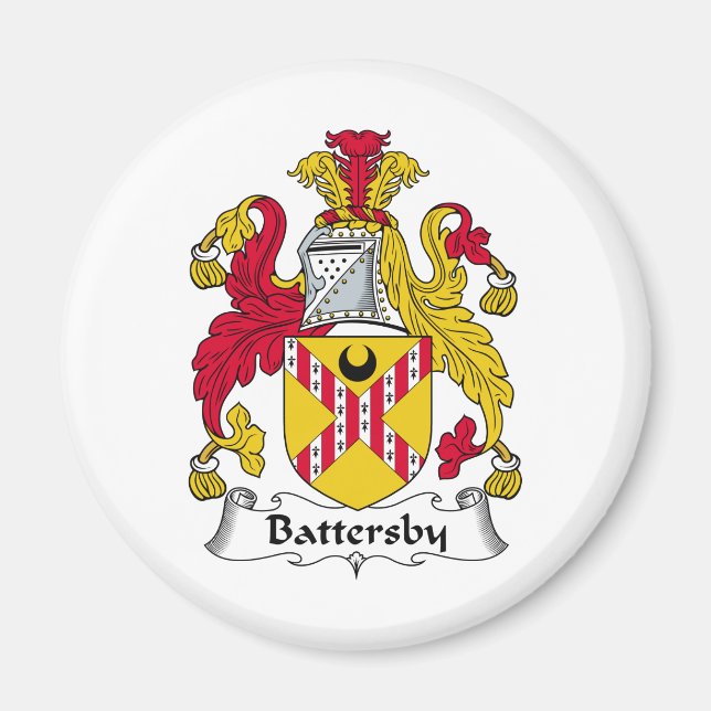 Íman Batterby Family Crest (Frente)
