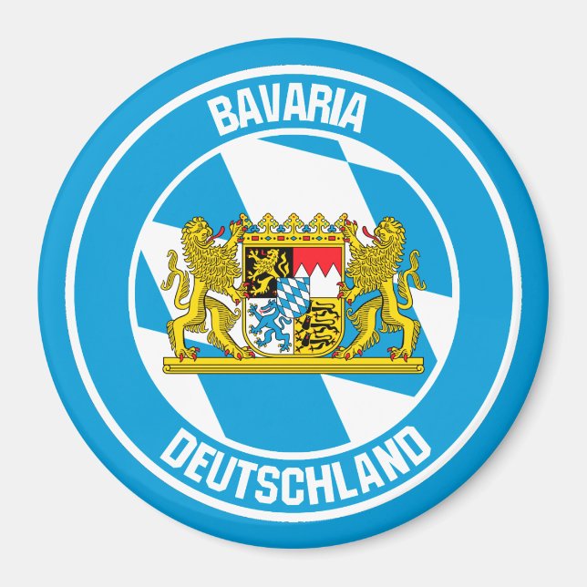 Íman Bavaria Round Emblem (Frente)