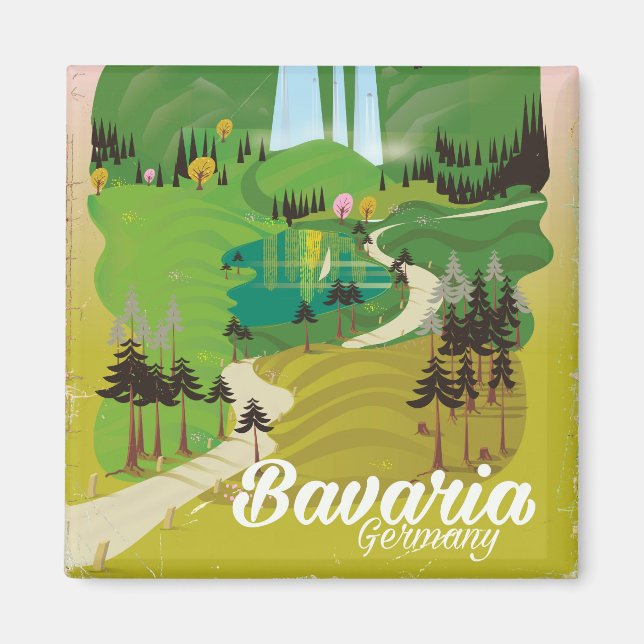 Íman Baviera Alemanha — viagem impressão (Frente)