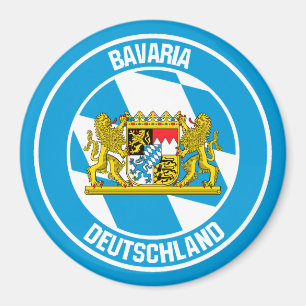 Íman Baviera Round Emblem