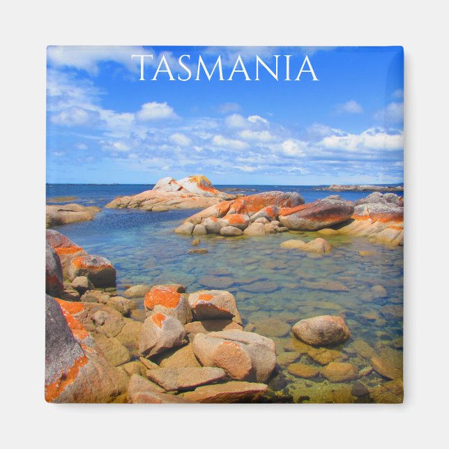 Íman Bay Fires, Tasmânia, Austrália Magnet (Frente)
