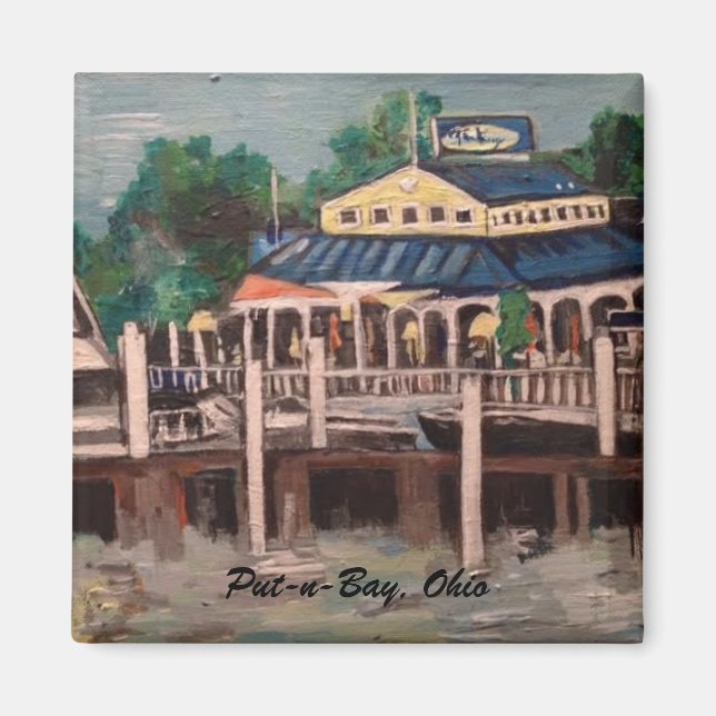 Íman Bayview Avenue, Put-n-Bay, ímã de Ohio (Frente)