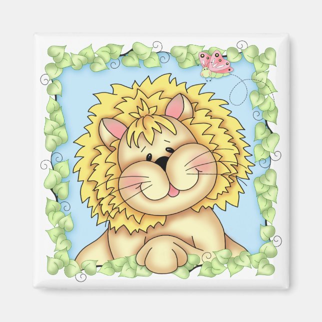 Íman BaZoPeople Lester the Lion Magnet (Frente)