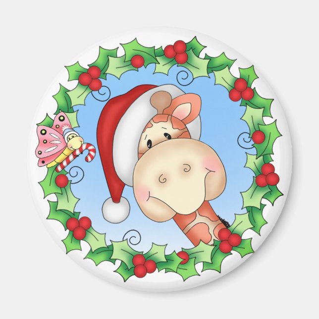 Íman BaZoPeople Natal Joy Gertrude Magnet (Frente)