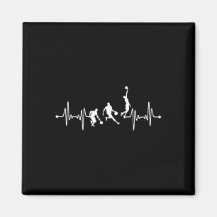 Íman Bbyll Ekg Heartbeat do Jogador de Bysketbyll