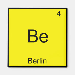 Íman Be - Berlin Funny Chemistry Elelement Symbol T-Shi