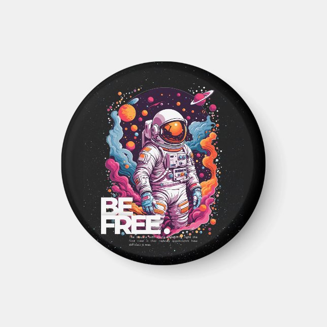 Íman BE FREE Astronauta design (Frente)