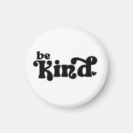 Íman Be Kind Minimalist – Bold Black Kindness