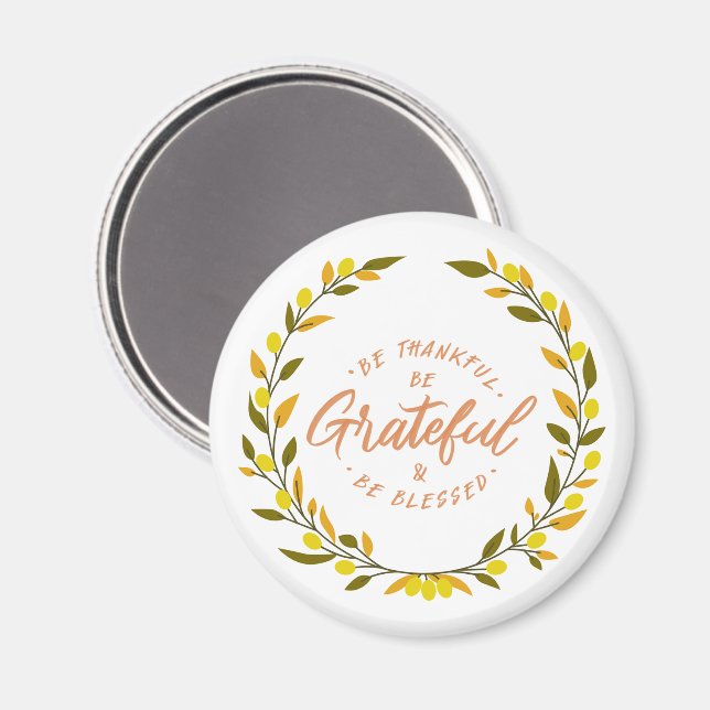 Íman Be thankful be grateful and blessed message (Front/Back)