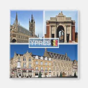 Íman BE Ypres - Lakenhal, no Flanders Fields Museum -
