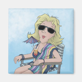 Íman Beach Babe Magnet