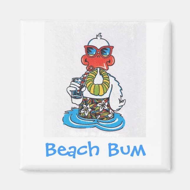 Íman Beach Bum Duck (Frente)