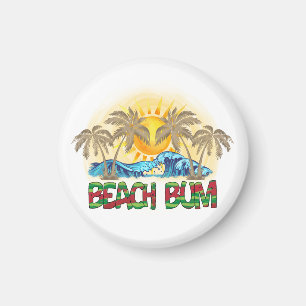 Íman Beach Bum Melancia, Ondas Oceânicas e Sol Tropic