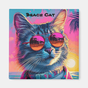 Íman Beach Cat Magnet