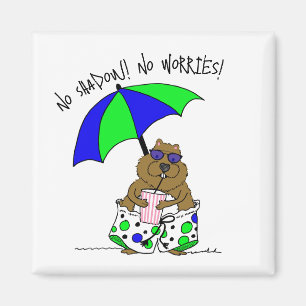 Íman Beach Day Groundhog