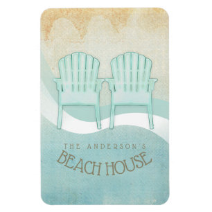 Íman Beach House Adirondack Chairs Aqua Blue ID623