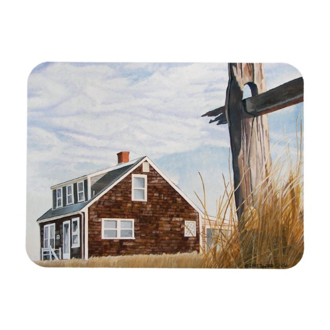 Íman Beach House Sunrise Flexible Magnet (Horizontal)