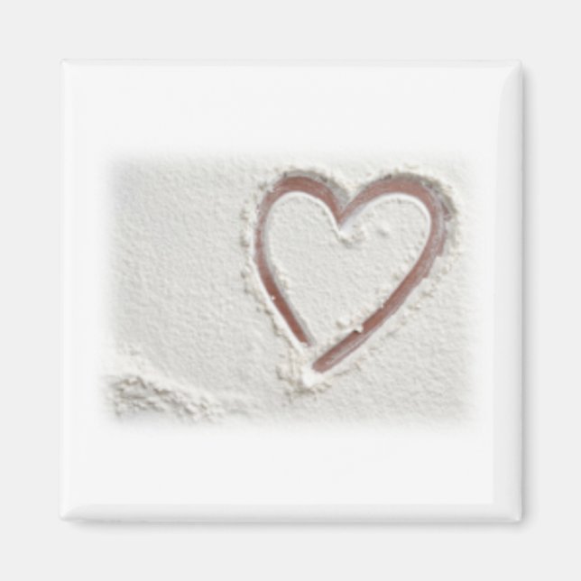 Íman Beach Sand Heart (Frente)