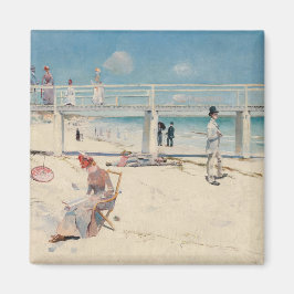 Íman Beach Scene (Holiday at Mentone) (Arte australiana