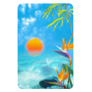 Íman BEACH SUNSET PARADISE Birds of Paradise