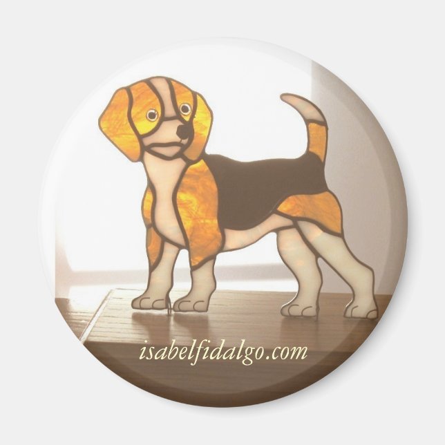 Íman beagle2, isabelfidalgo.com (Frente)