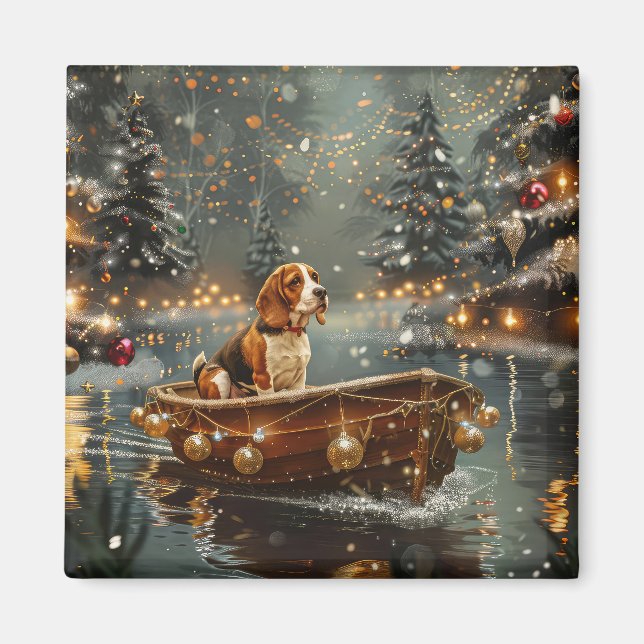 Íman Beagle Christmas Festive Voyage (Frente)