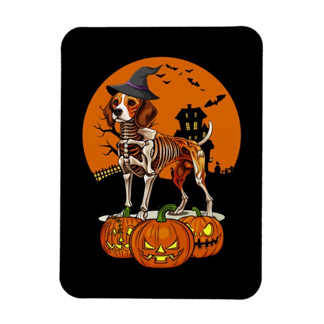 Íman Beagle Dog Halloween (Vertical)