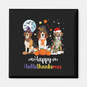 Íman Beagle Dog Halloween Feliz Natal Halloth