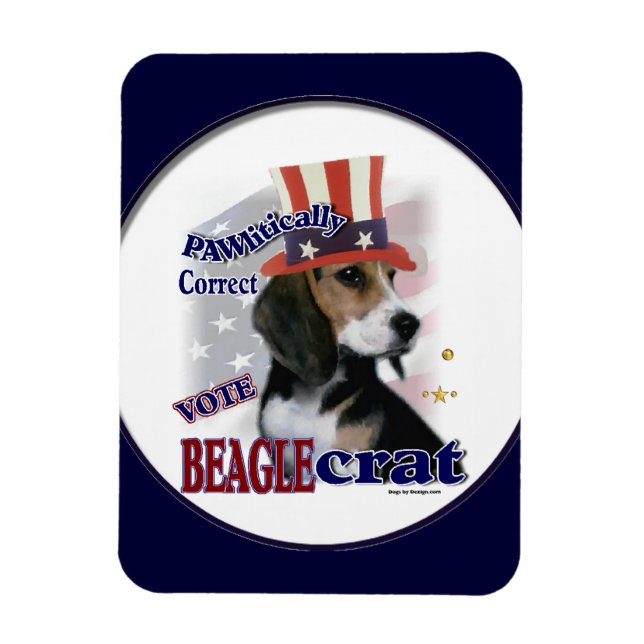 Íman Beagle Humor Político (Vertical)