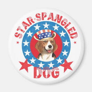 Íman Beagle Patriótico