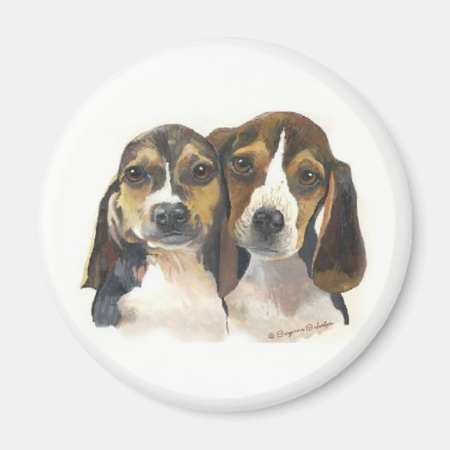 Íman Beagle Puppies Magnet (Frente)