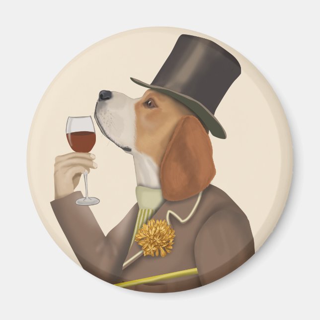 Íman Beagle Wine Snob (Frente)