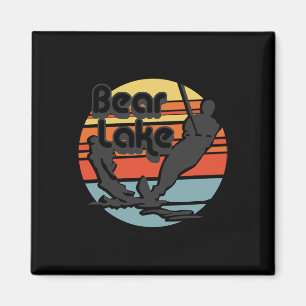 Íman Bear Lake Utah Esqui Aquático Esqui Aquático Retro