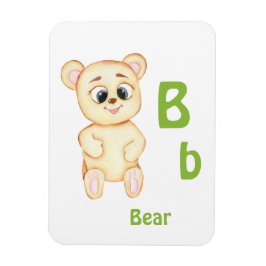 Íman Bear personalize ABC: Carta B - Adicionar seu nome