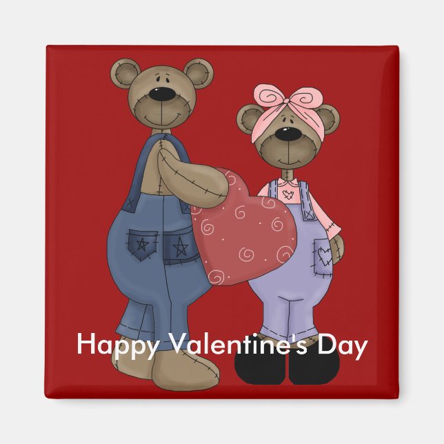 Íman Bear Sweearts - Amigo Personalizável (Frente)