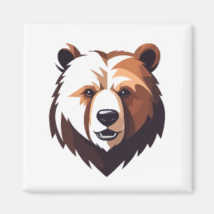 Íman Bear Vetor Art Animal Modern Urban City Graphic
