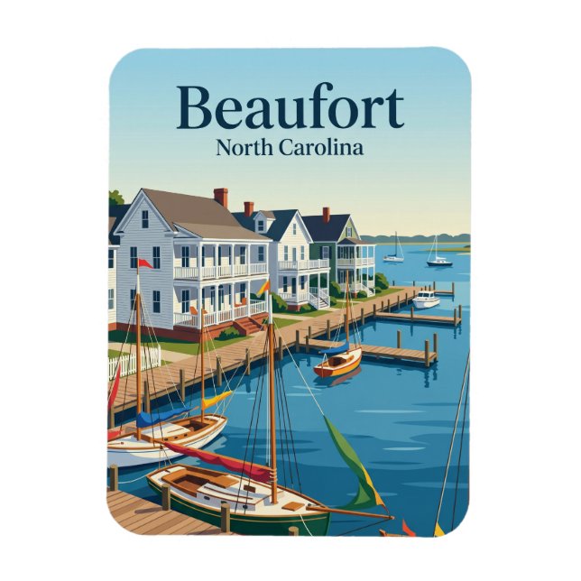Íman Beaufort Carolina do Norte (Vertical)