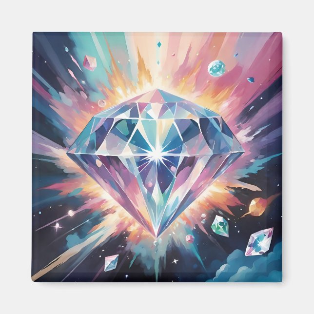 Íman Beautiful diamond in space (Frente)