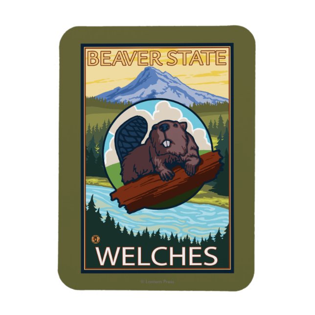 Íman Beaver & Mt. Hood - Welches, Oregon (Vertical)