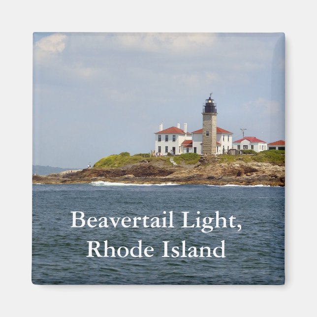 Íman Beavertail Light, Rhode Island Magnet (Frente)